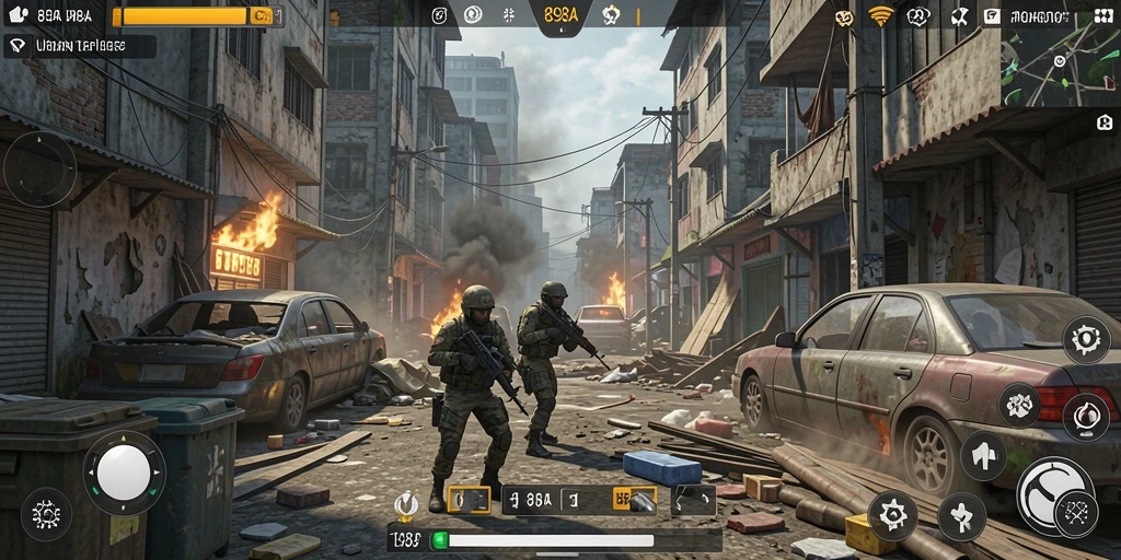 Tampilan gameplay intens dari 898A dengan pertempuran seru.