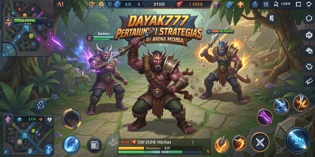Pengalaman seru bertarung di arena game MOBA.
