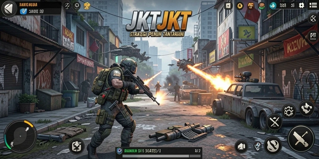 Tampilan gameplay <strong>JKTJKT</strong> yang menegangkan dan penuh strategi.