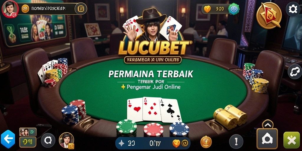 Tampilan seru permainan Poker di LUCUBET dengan grafis menarik.