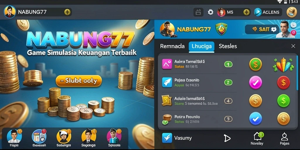 Tampilan gameplay NABUNG77 yang menarik dan edukatif.