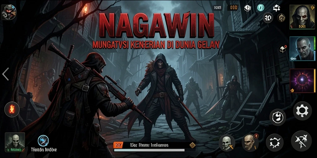Tampilan mendebarkan dari gameplay NAGAWIN yang menyeramkan.