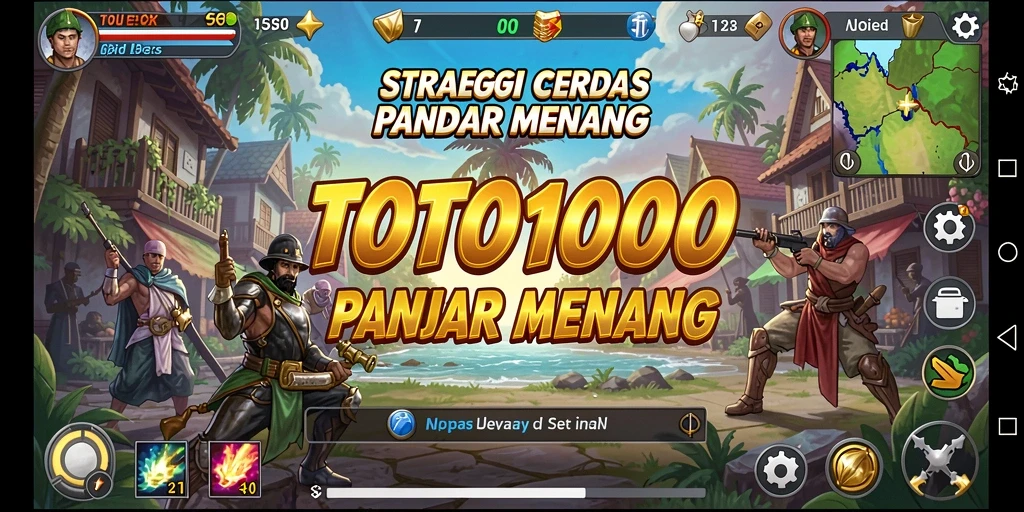 Tampilan gameplay seru di TOTO1000 dengan strategi yang menantang.